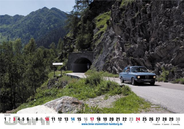 Bild: BMW-Kalender Pässetour 2012 